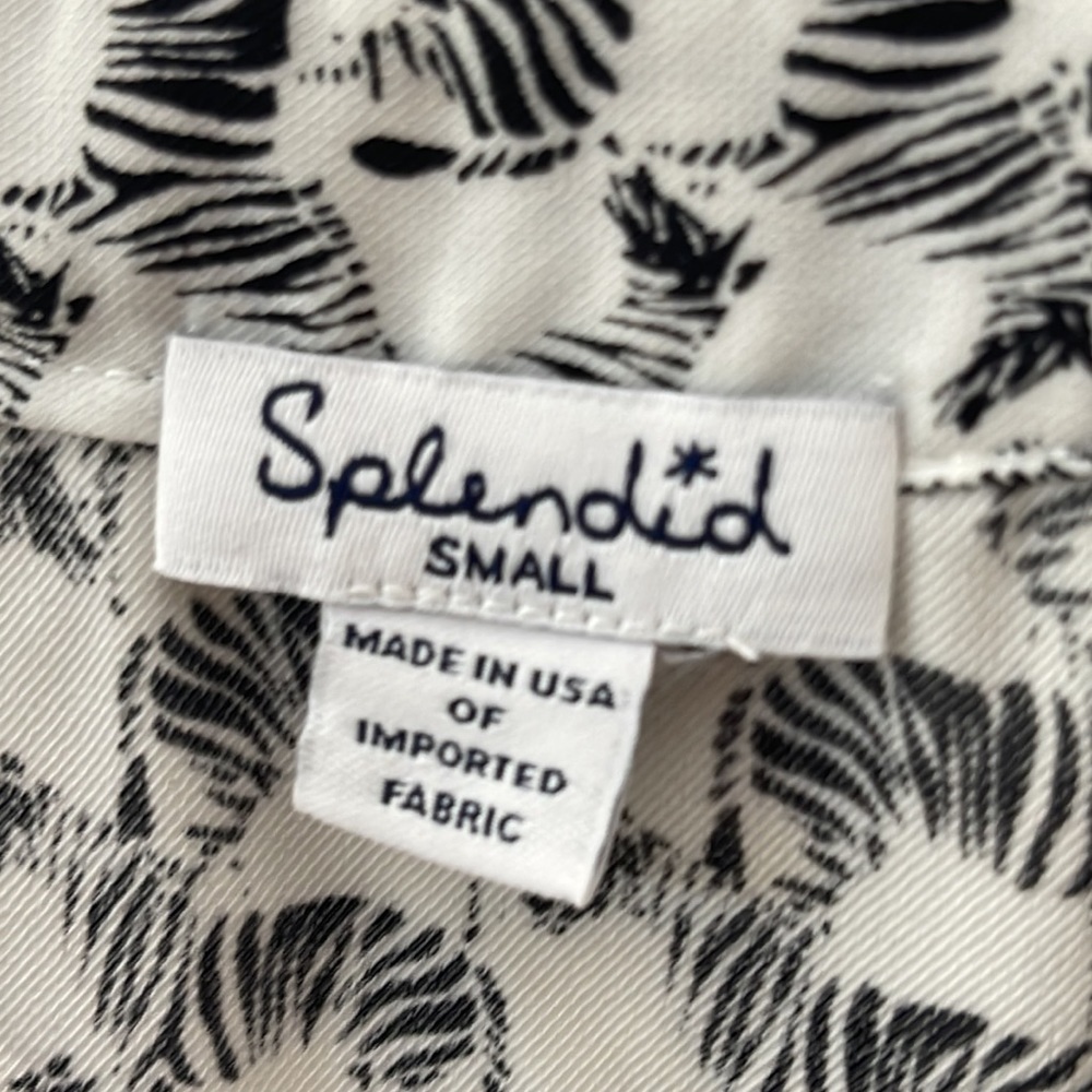 ❤️ 🆕 SPLENDID Zebra print mini Dress Size S - Picture 6 of 7